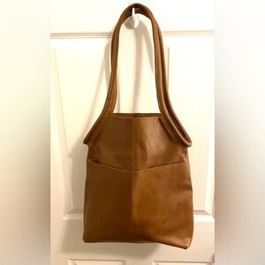 Able Meskel Leather Tote in Whiskey, new without tags.
